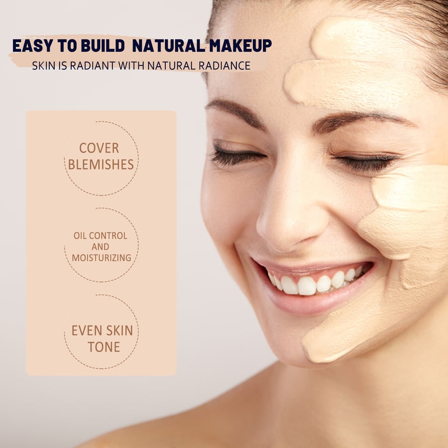 קרם CC+ להארה SPF50 עם מתקן צבע לוקס עם מברשת איפור קרם הגנה